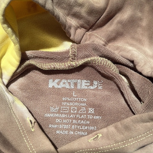 Katie J NYC girls tie dye hoodie like new size large - Picture 3 of 3